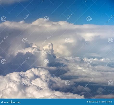 Clouds Background Seen from an Airplane Stock Photo - Image of freedom ...