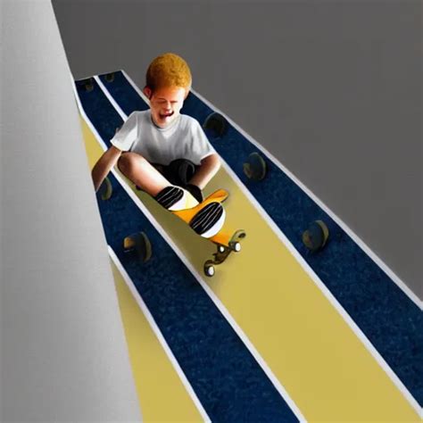 A boy, ((Bart Simpson)), skateboarding down a flight | Stable Diffusion ...