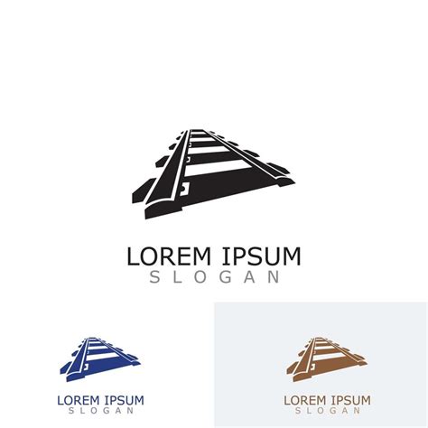 Railway Track logo image railroad design template icon 13941361 Vector ...