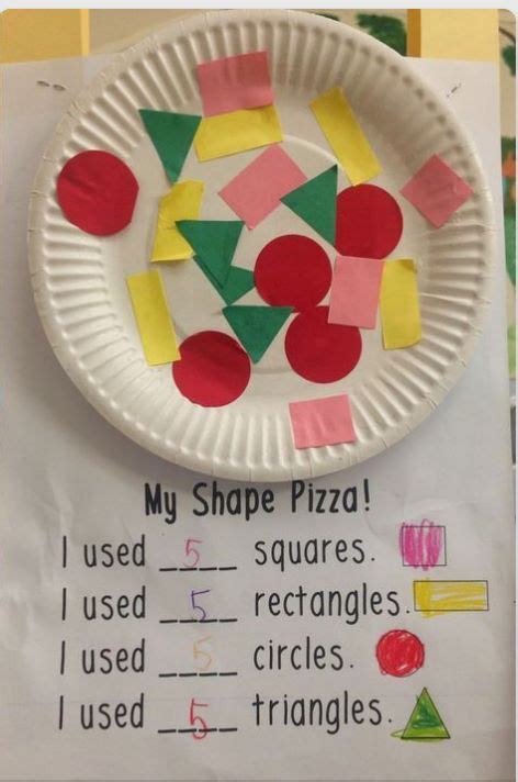 Pizza shape counting | Kindergarten math, Shapes preschool ...