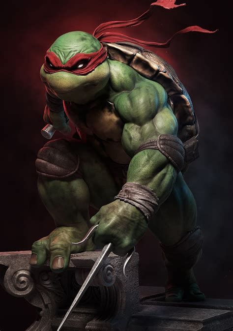 HD wallpaper: artwork, ArtStation, Teenage Mutant Ninja Turtles, Raphael (TMNT) | Wallpaper Flare