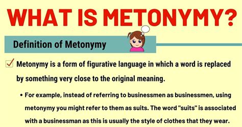 Metonymy: Definition and Examples of Metonymy in Literature and Speech ...