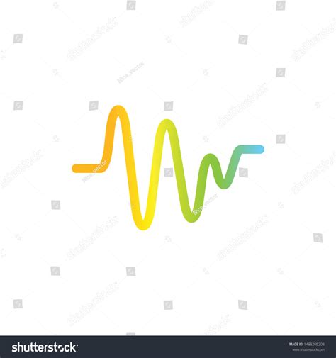 Sound Wave Graphic Design Template Vector Stock Vector (Royalty Free ...