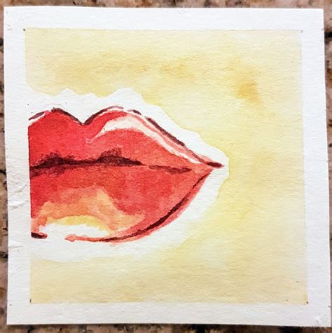 Lips kiss watercolor Pastel Watercolor, Watercolor Art Prints, Original Watercolor Painting ...