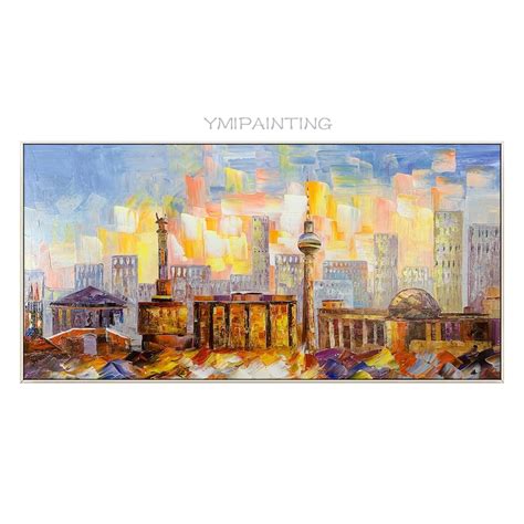 Berlin Skyline Artberlin Canvas Artberlin Wall Artcityscape - Etsy