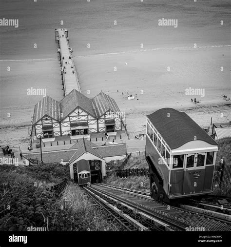 The Saltburn Cliff Lift at Saltburn-by-the-Sea, United Kingdom Stock ...