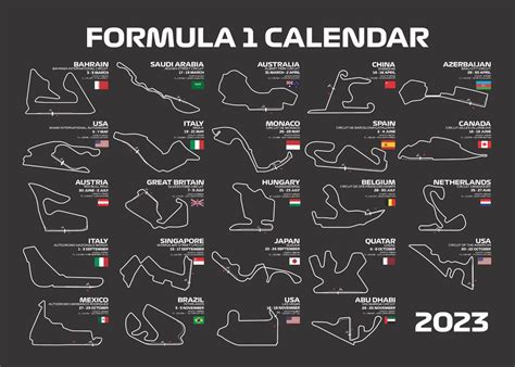 F1 Calendar 2024 Print - Lynna Josefina