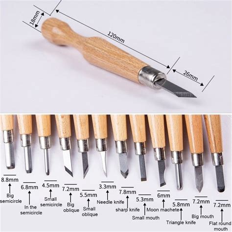 Bocks 12 Sets Wood Carving Tools, SK7 Wood Carving Chisel Set with ...