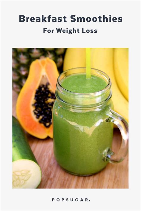 Breakfast Smoothies For Weight Loss | POPSUGAR Fitness