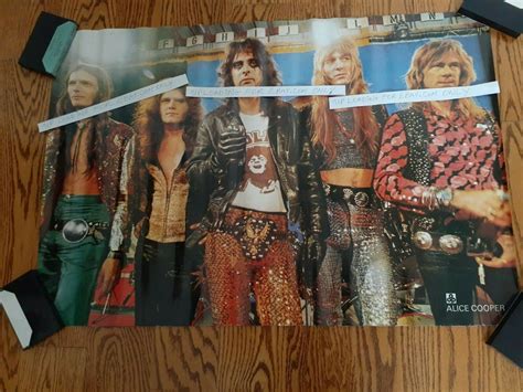 ALICE COOPER ORIGINAL BAND MEMBERS FULL HIGH QUALITY COLOR POSTER!! EXTREMELY RARE!!