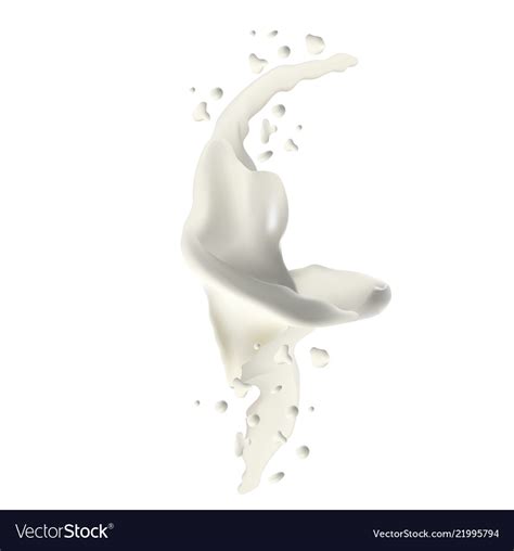 Milk splash Royalty Free Vector Image - VectorStock