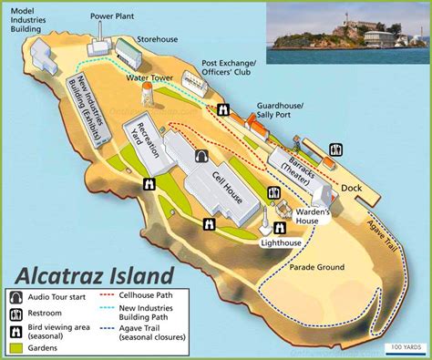 Alcatraz Island Map | San Francisco - Ontheworldmap.com