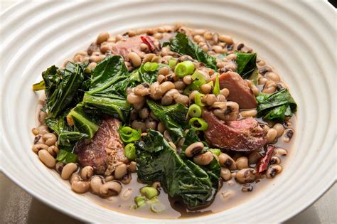 Black-Eyed Peas With Ham Hock and Collards - Dining and Cooking