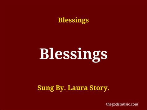 Blessings - Laura Story Christian Song Lyrics