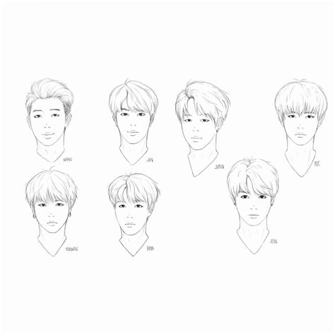 How To Draw Bts V Step By Step at Drawing Tutorials