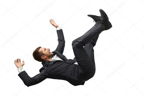 Falling and screaming businessman Stock Photo by ©konstantynov 52696743