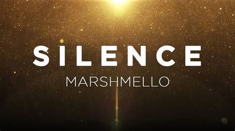 Marshmello SIlence Lyric Video - YouTube