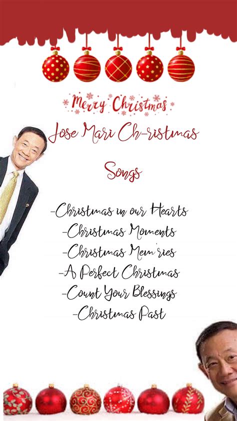 Jose Mari Chan Christmas Songs | Merry christmas lyrics, Amazing ...