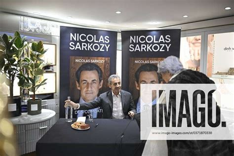 Nicolas Sarkozy Book Signing - Paris Former French President Nicolas Sarkozy during a book signing