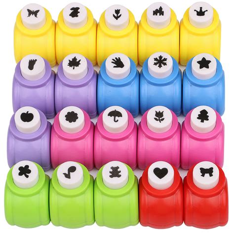 Buy Katfort Craft Hole Punch Shapes, 20 Pack Hole Puncher for Crafts ...