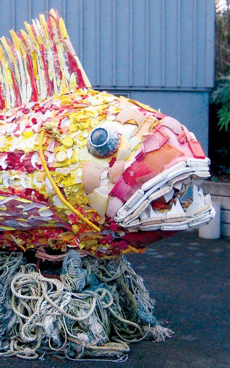 28 Sculptures from Sea Waste ideas | trash art, recycled art, plastic art