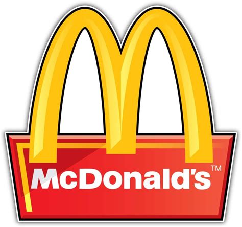 McDonald's Logo Sticker Car Bumper Decal 5'' X 5'' : Amazon.ca: Automotive