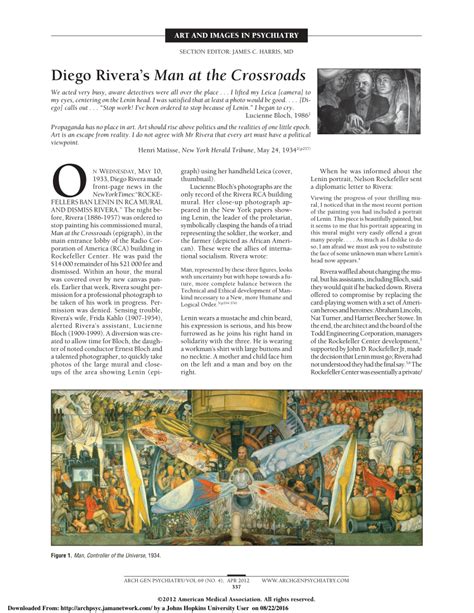 (PDF) Diego Rivera's Man at the Crossroads