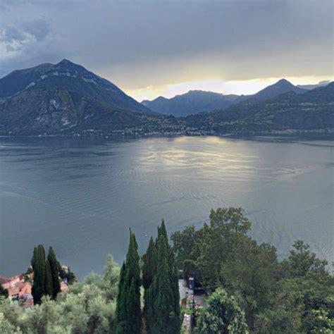 View of Lake Como from Castello di Vezio in Perledo, Italy (Google Maps)