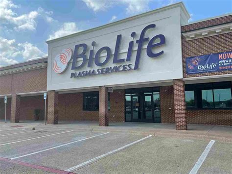 BioLife Plasma Services plasma donation center in Dallas-Belt, Texas.