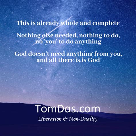 No you, only God | Tom Das