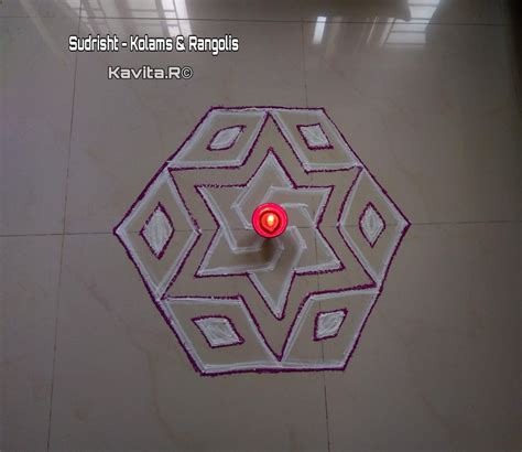 Sudrisht - Kolams & Rangolis: Pulli Kolam / Dots Rangoli