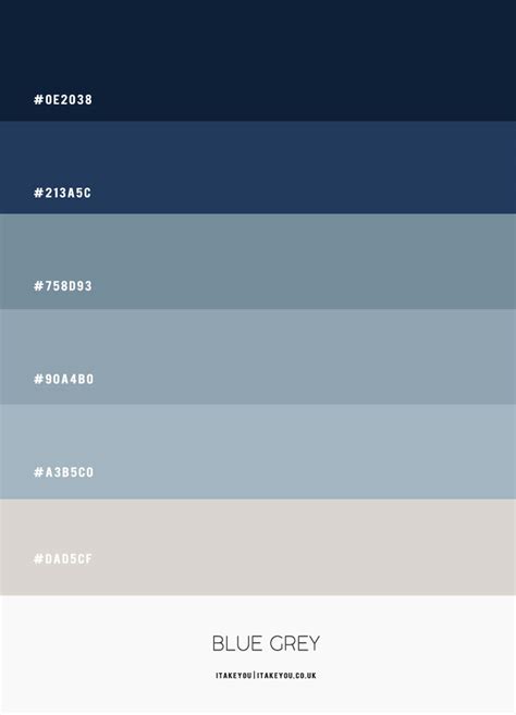 Blue Grey Color Combinations