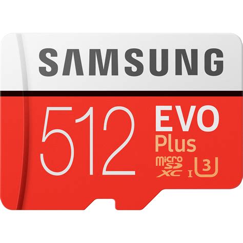 Samsung 512GB EVO Plus UHS-I microSDXC Memory Card MB-MC512HA/AM