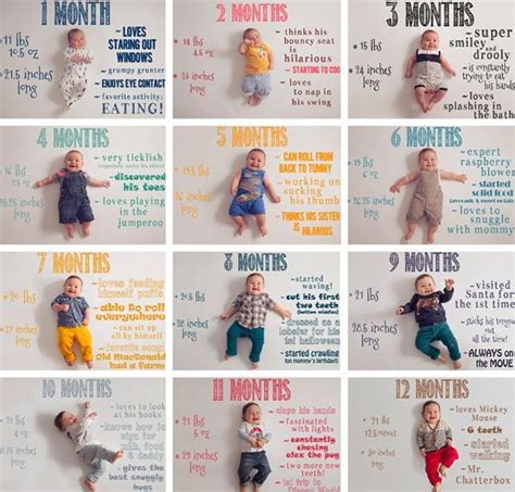 20 Monthly Baby Photo Ideas To Record Baby’s Milestone | Monthly baby pictures, One month baby ...