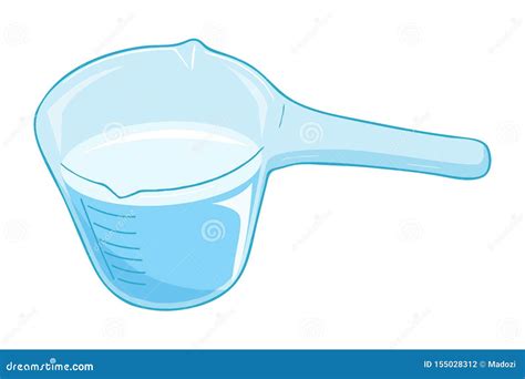 Measuring Cup Isolated Illustration Stock Vector - Illustration of liter, icon: 155028312