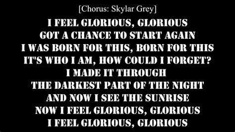 MACKLEMORE - GLORIOUS FEAT SKYLAR GREY (LYRICS VIDEO) - YouTube