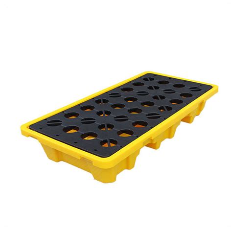 Yellow Detachable Plastic Spill Containment Pallet