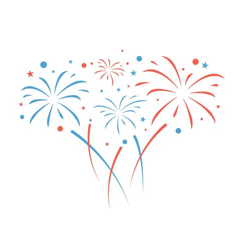 Premium Vector | Fireworks illustration isolated on white background ...