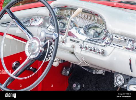 Interior of an old Ford Edsel Stock Photo - Alamy