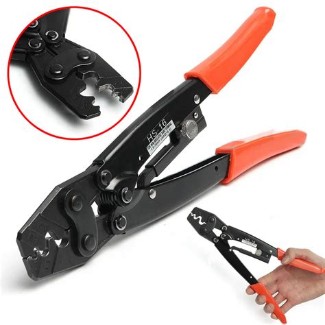 iGeelee Crimping Pliers HS 16 Cable Lug Crimper Tool Bare Terminal Wire Plier Cutter 1.25 16 ...