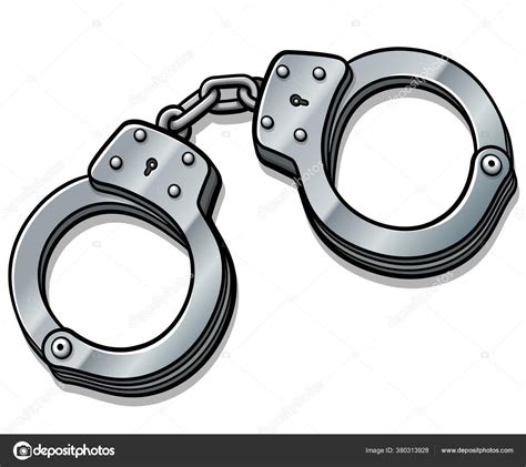 Vector Illustration Handcuffs Cartoon Isolated Design — Stock Vector © nickylarson #380313928