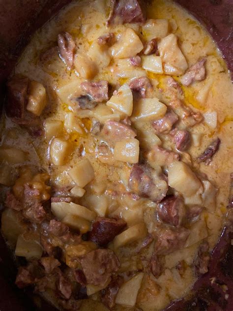 Slow Cooker Sausage and Potato Casserole