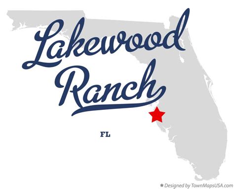 Map of Lakewood Ranch, FL, Florida