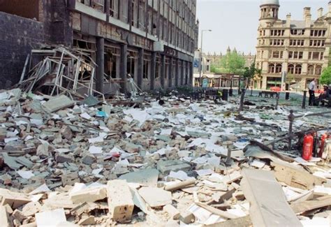 Unseen photos show the devastation caused by the IRA's 1996 Manchester bomb