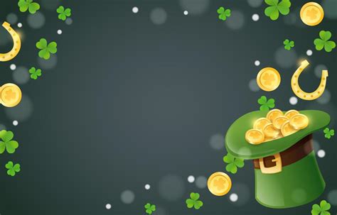 St Patricks Day Background With Leprechaun Hat 4552940 Vector Art at Vecteezy