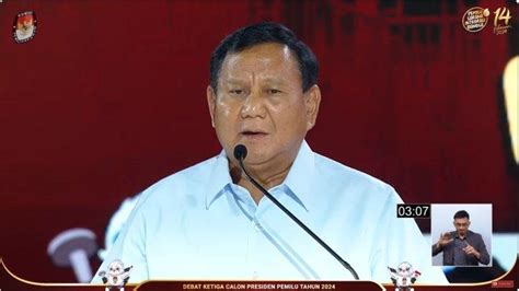 Debat Capres Ketiga, Prabowo: Jawaban Anies soal Pertahanan Siber ...