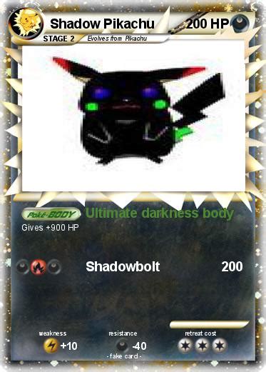 Pokémon Shadow Pikachu 814 814 - Ultimate darkness body - My Pokemon Card