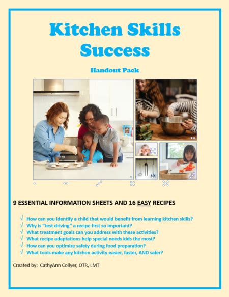 Kitchen Skills Success Packet - Your Therapy Source