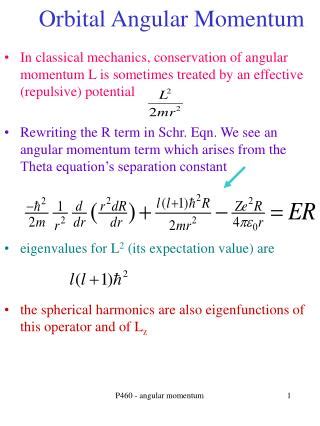 PPT - Orbital Angular Momentum PowerPoint Presentation, free download ...