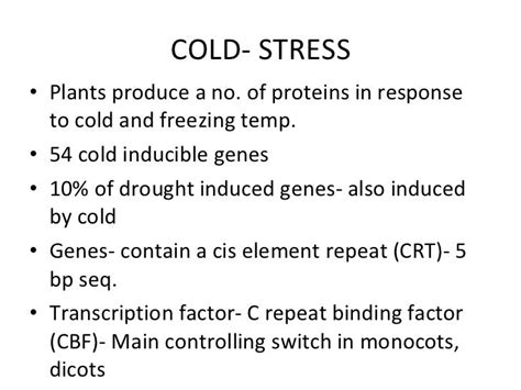 Plant stress responses